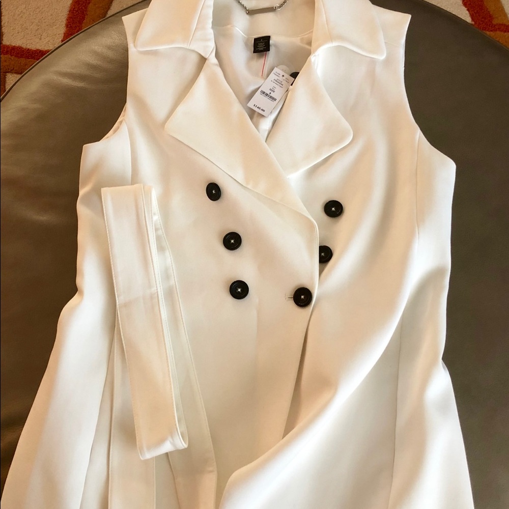 Long belted vest